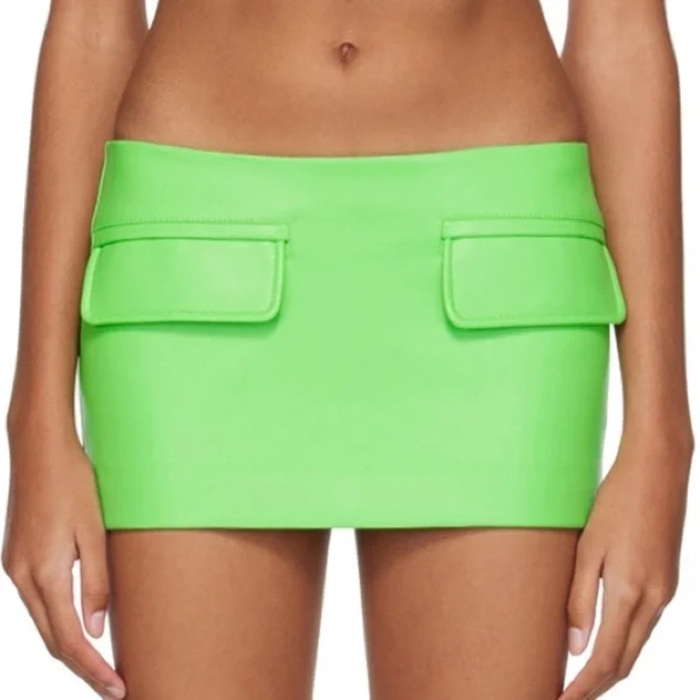 Lado Bokuchava mini neon skirt